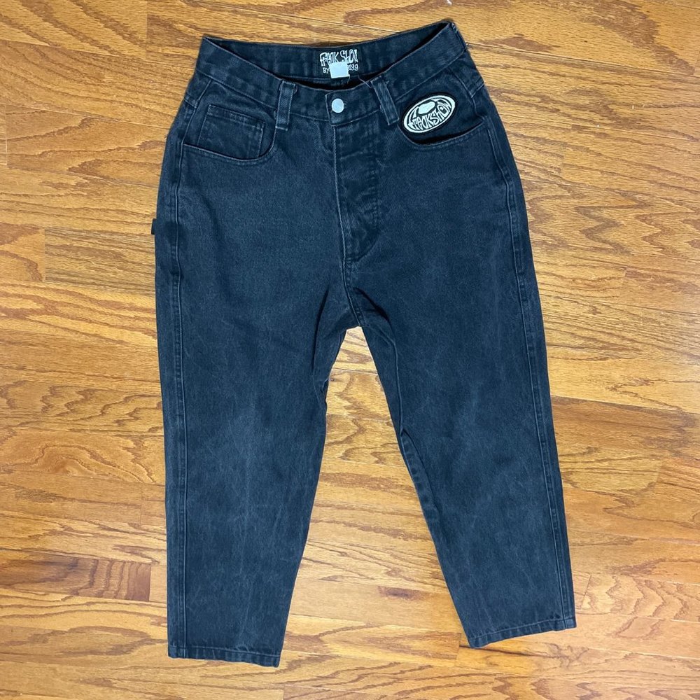 Freak Show by Bone Bagg Mens Black 28x27 Denim Jeans